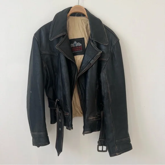 Leather jacket vintage, Collezione Informale. Made in Greece